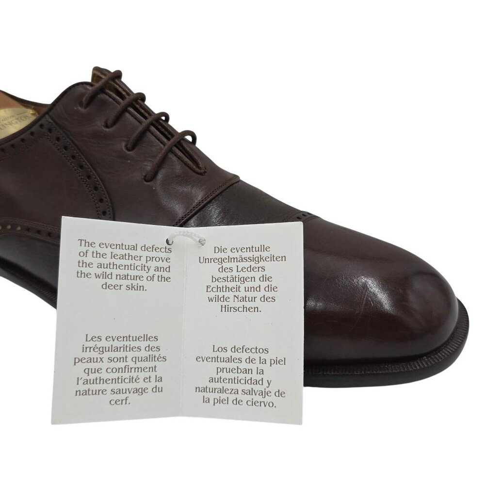 NEW Mezlan Spain Mens 10B Brown Soft Deerskin Leather Dress Shoes Oxfords Nicola - Picture 13 of 16